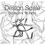 Ribbon Trail Black Peel & Stick Wallpaper with Modern Geometric Linework - York RMK12097RL