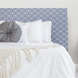 Coastal Scallop Blue Peel & Stick Wallpaper with Geometric Coastal Scallop Motif - York RMK12101RL