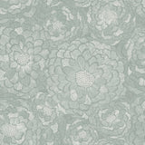 Zen Dahlia Green Peel & Stick Wallpaper with Modern Botanical Floral Pattern - York RMK12107WP