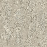 Woven Reed Stitch Brown Peel & Stick Wallpaper with Pearl Effect - RoomMates RMK12111WP