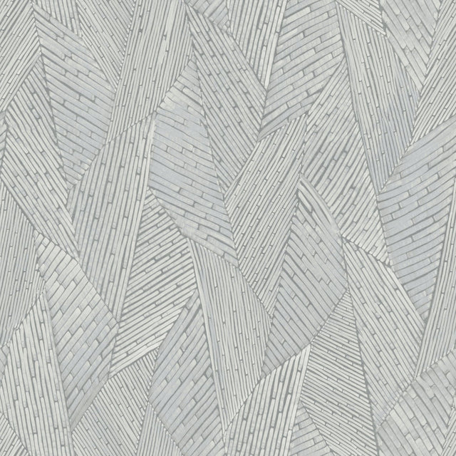 Woven Reed Stitch Grey Peel & Stick Wallpaper