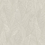 Woven Reed Stitch Taupe Peel & Stick Wallpaper with Pearl Geometric Motif - York RMK12113WP