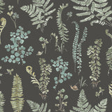Fern Study Green Peel & Stick Wallpaper with Botanical Leaves Motif - York RMK12115RL