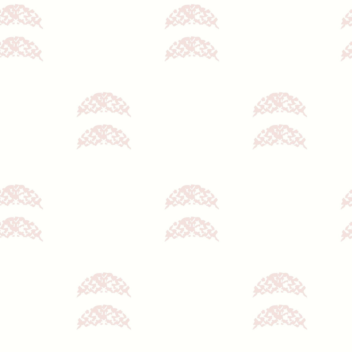 Rose Lindo Half Moon Blush Peel & Stick Wallpaper with Whimsical Global Novelty Pattern - York RMK12141WP