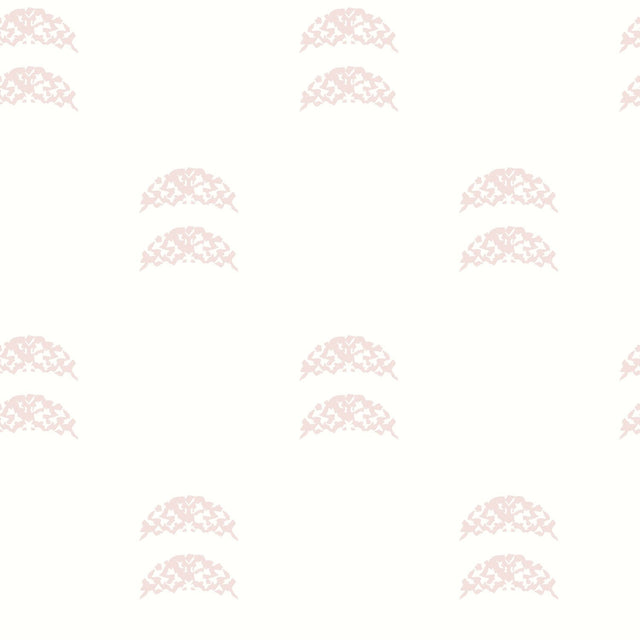 Rose Lindo Half Moon Blush Peel & Stick Wallpaper with Whimsical Global Novelty Pattern - York RMK12141WP