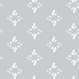 Rose Lindo Pressed Petals Taupe Peel & Stick Wallpaper with Floral Diamond Motif - York RMK12144WP