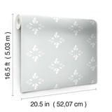 Rose Lindo Pressed Petals Sage Peel & Stick Wallpaper