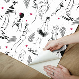 Glamour Grey Peel & Stick Wallpaper