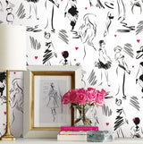 Glamour Grey Peel & Stick Wallpaper