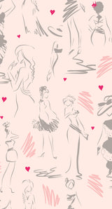 Glamour Pink Peel & Stick Wallpaper