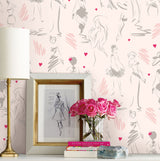 Glamour Pink Peel & Stick Wallpaper