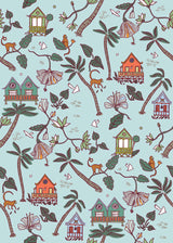 Calypso Jungle Blue Peel & Stick Wallpaper