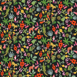 Selva Green Peel & Stick Wallpaper with Whimsical Botanical Flowers Pattern - York RMK12157RL