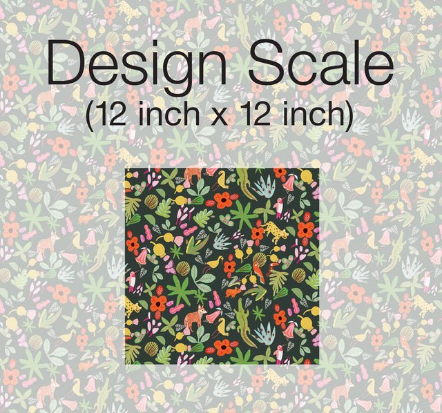 Selva Green Peel & Stick Wallpaper with Whimsical Botanical Flowers Pattern - York RMK12157RL