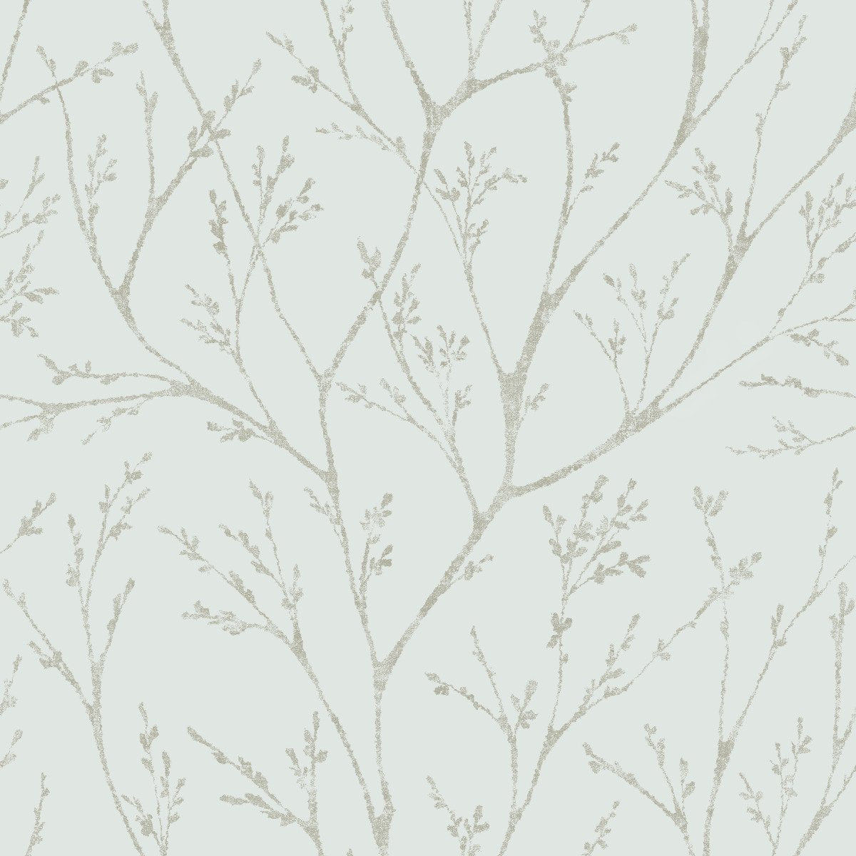 Tree Branches Blue Peel & Stick Wallpaper with Whimsical Botanical Trees Pattern - York RMK12161WP