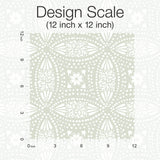 Overlapping Medallions Green Peel & Stick Wallpaper with Whimsical Abstract Medallion Pattern - York RMK12171WP