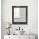 Overlapping Medallions Grey Peel & Stick Wallpaper with Whimsical Abstract Medallions - York RMK12172WP