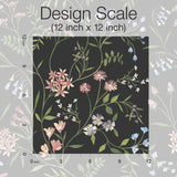 Meadow Mix Pink Peel & Stick Wallpaper with Whimsical Botanical Floral Pattern - York RMK12180PLW