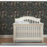 Meadow Mix Pink Peel & Stick Wallpaper with Whimsical Botanical Floral Pattern - York RMK12180PLW