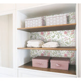 Meadow Mix Pink Peel & Stick Wallpaper with Whimsical Botanical Floral Pattern - York RMK12181PLW