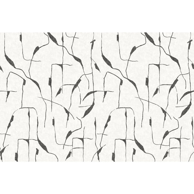 Ivory Coast Grey Peel & Stick Wall Mural with Abstract Glam Etched Motif - York RMK12210M