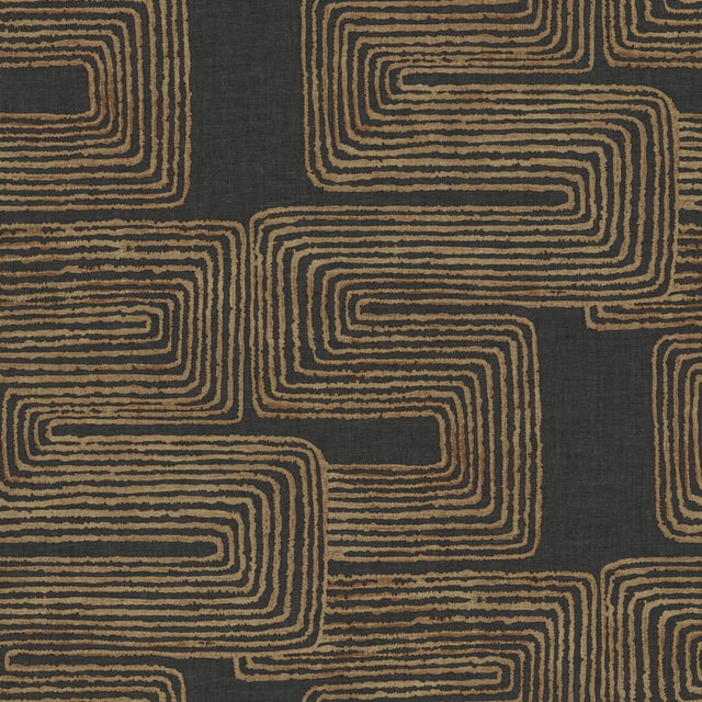 Zulu Signature Gold Peel & Stick Wallpaper with Metallic Global Texture Pattern - York RMK12213PL SAMPLE