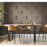 Zulu Signature Gold Peel & Stick Wallpaper with Metallic Global Texture Pattern - York RMK12213PL