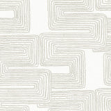 Zulu Signature White Peel & Stick Wallpaper with Global Texture Pattern Glam Style - York RMK12214PL