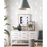 Zulu Signature White Peel & Stick Wallpaper with Global Texture Pattern Glam Style - York RMK12214PL