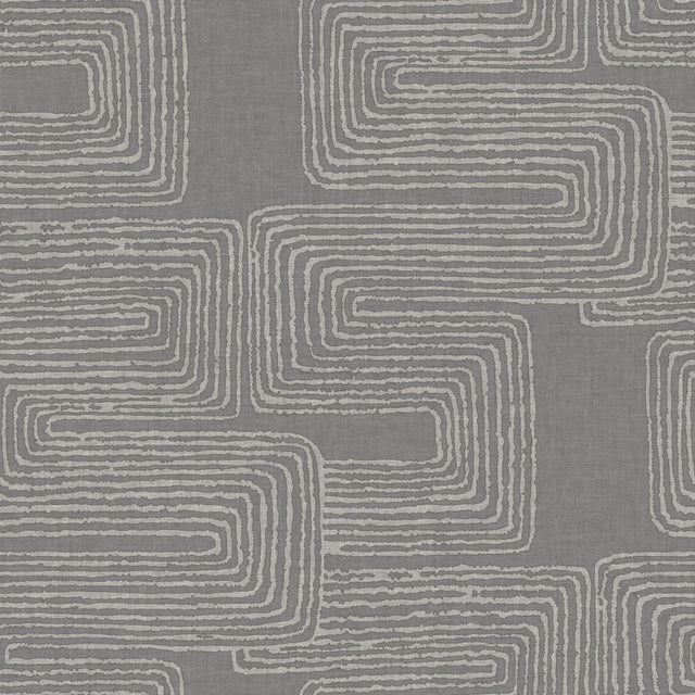 Zulu Signature Grey Peel & Stick Wallpaper with Metallic Texture Pattern, Glam Global Style - York RMK12215PL