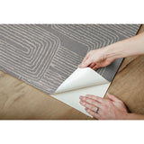 Zulu Signature Grey Peel & Stick Wallpaper with Metallic Texture Pattern, Glam Global Style - York RMK12215PL