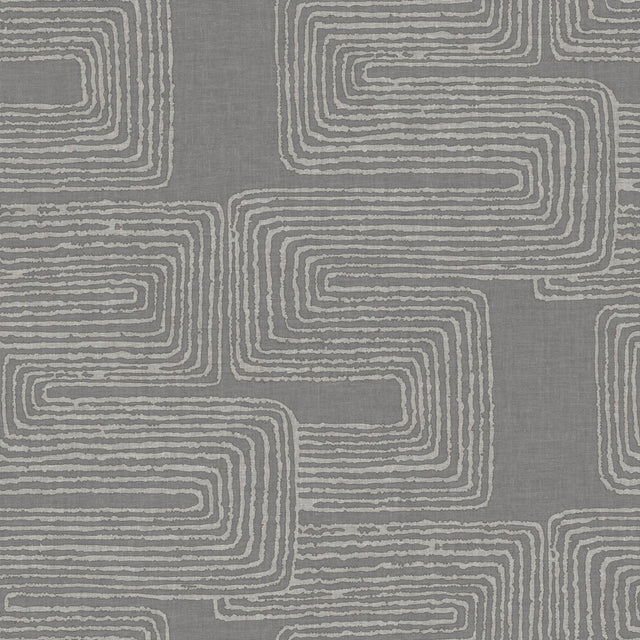 Zulu Signature Grey Peel & Stick Wallpaper with Metallic Texture Pattern, Glam Global Style - York RMK12215PL SAMPLE