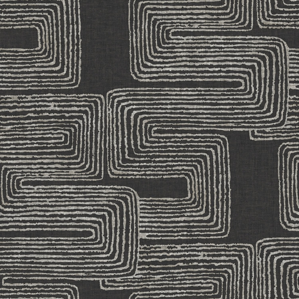 Zulu Signature Black Peel & Stick Wallpaper with Global Glam Texture Pattern - York RMK12216PL