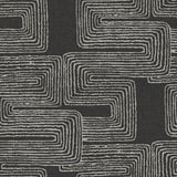 Zulu Signature Black Peel & Stick Wallpaper with Global Glam Texture Pattern - York RMK12216PL