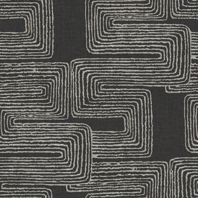 Zulu Signature Black Peel & Stick Wallpaper with Global Glam Texture Pattern - York RMK12216PL SAMPLE