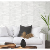 Burundi Thatch Grey Peel & Stick Wallpaper with Distressed Textures Pattern, Glam Global Style - York RMK12220PL