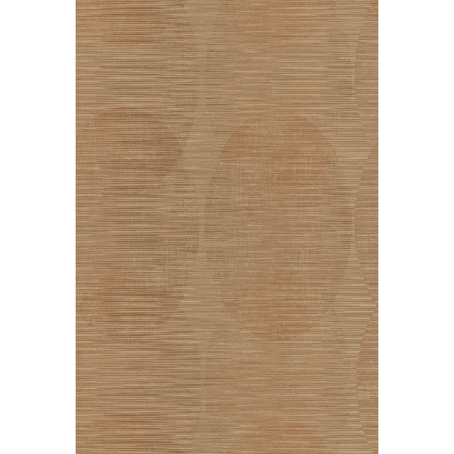 Sahara Brown Peel & Stick Wallpaper with Geometric Elliptical Pattern - York RMK12223PLW