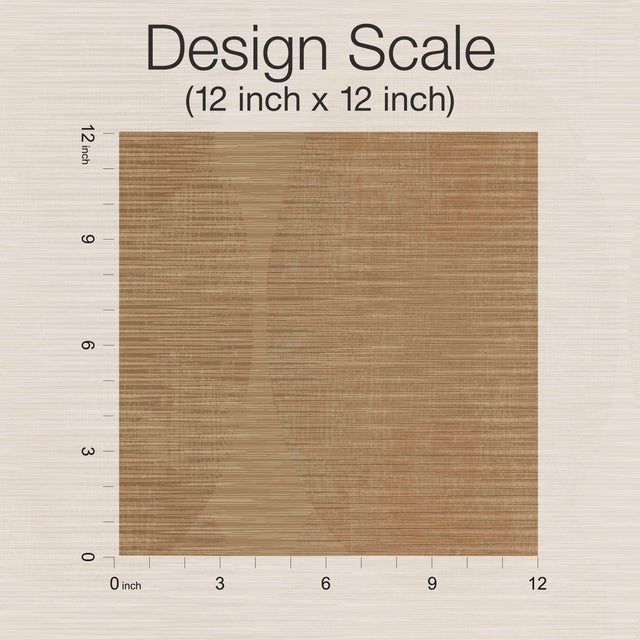 Sahara Brown Peel & Stick Wallpaper with Geometric Elliptical Pattern - York RMK12223PLW
