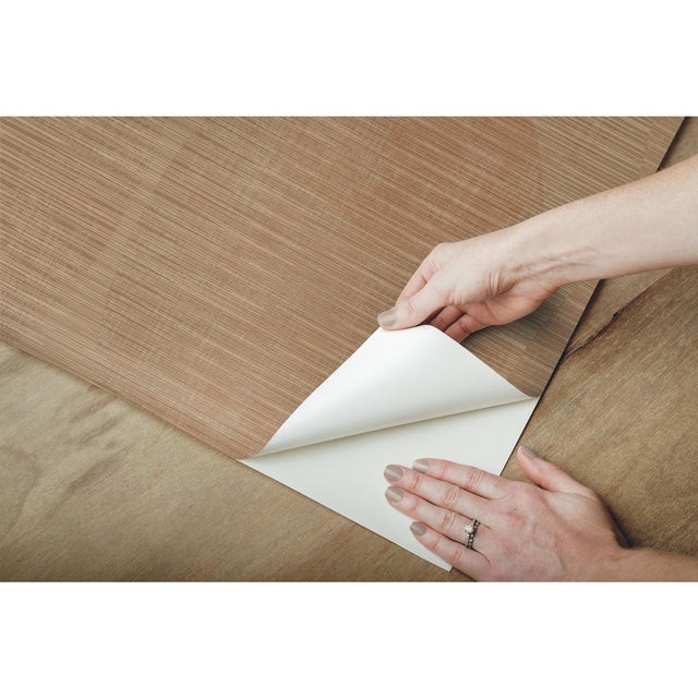 Sahara Brown Peel & Stick Wallpaper with Geometric Elliptical Pattern - York RMK12223PLW