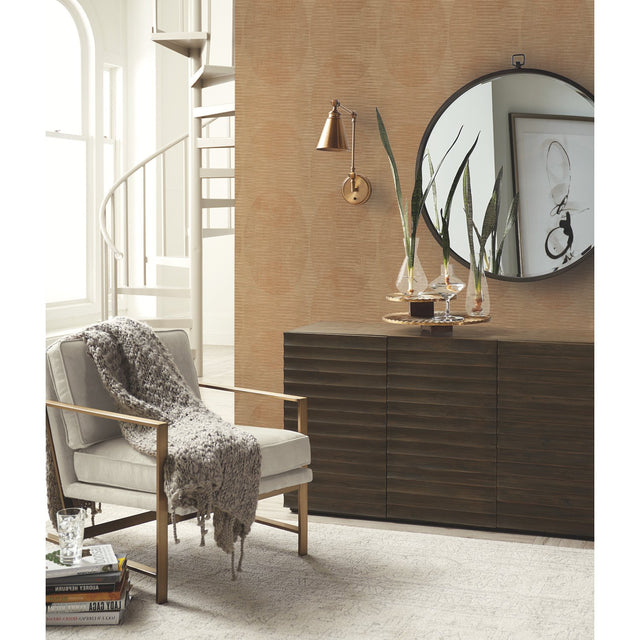 Sahara Brown Peel & Stick Wallpaper with Geometric Elliptical Pattern - York RMK12223PLW