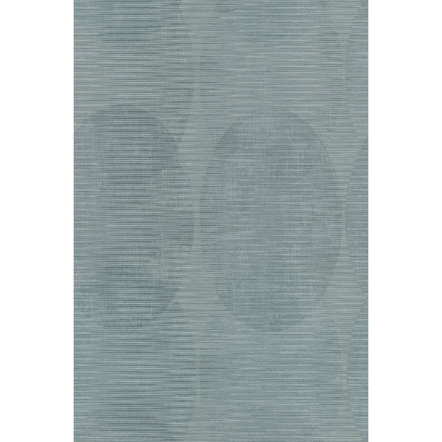 Sahara Blue Peel & Stick Wallpaper with Geometric Elliptical Pattern, Modern Style - York RMK12225PLW