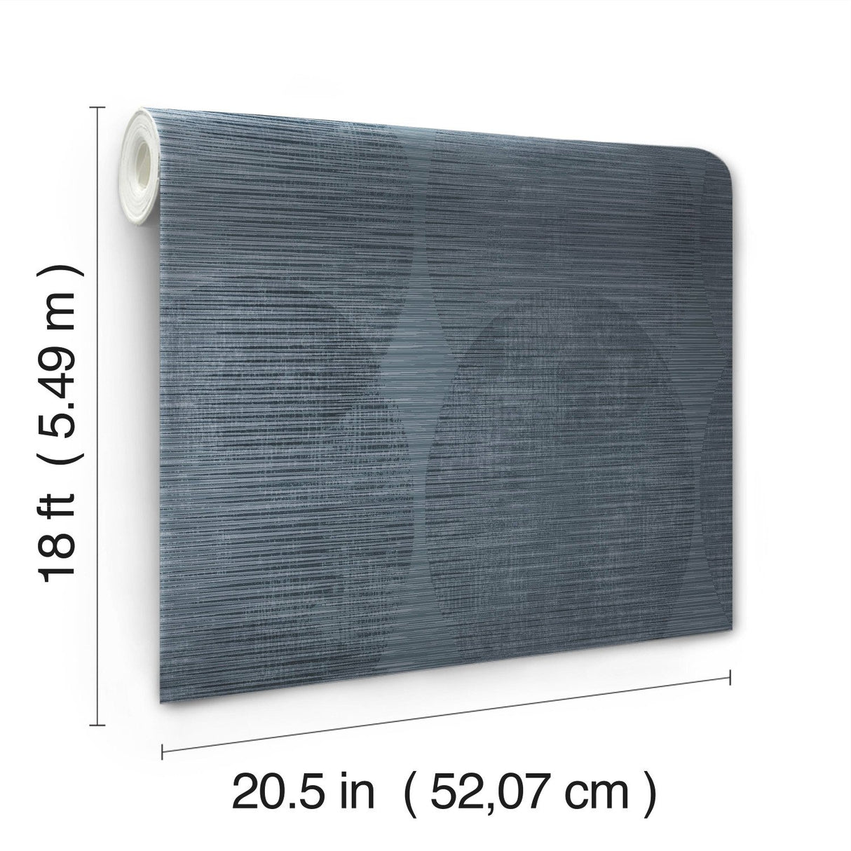 Sahara Indigo Geometric Peel & Stick Wallpaper with Modern Global Style - York RMK12226PLW