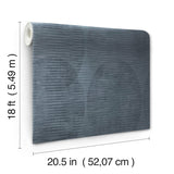 Sahara Indigo Geometric Peel & Stick Wallpaper with Modern Global Style - York RMK12226PLW