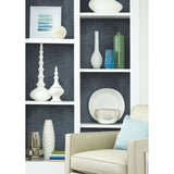 Sahara Indigo Geometric Peel & Stick Wallpaper with Modern Global Style - York RMK12226PLW