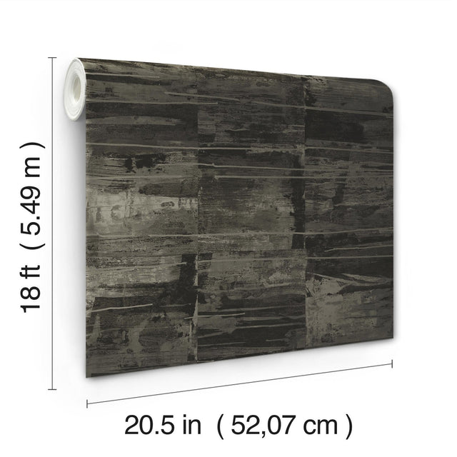 Congo Grey Peel & Stick Wallpaper with Texture Pattern Glam Style - York RMK12229PLW