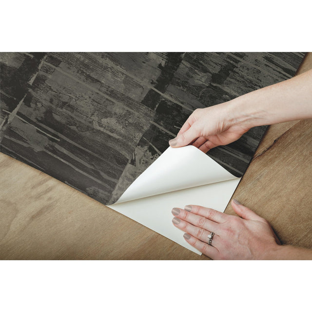 Congo Grey Peel & Stick Wallpaper with Texture Pattern Glam Style - York RMK12229PLW