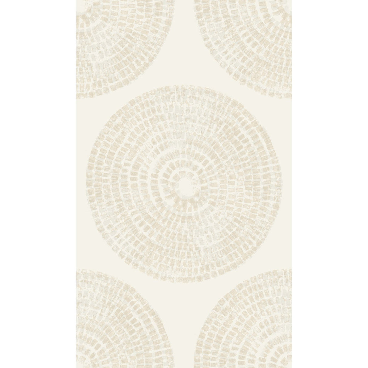 Medali Taupe Peel & Stick Wallpaper with Bohemian Global Medallions - York RMK12231PLW