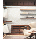 Amhara Taupe Peel & Stick Wallpaper with Metallic Abstract Dot Motif - York RMK12232PL