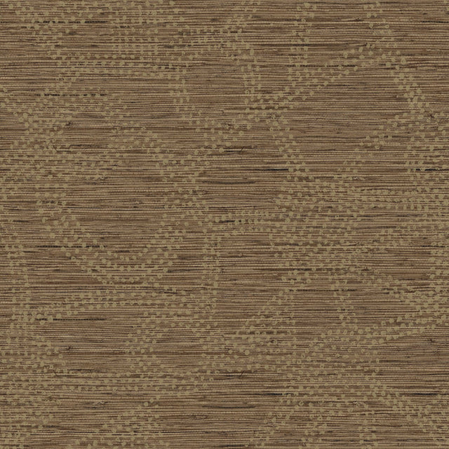 Amhara Brown Peel & Stick Wallpaper with Metallic Accents  Nikki Chu Global Glam Abstract Pattern - York RMK12233PL