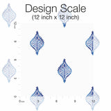 Watercolor Foulard Blue Peel & Stick Wallpaper
